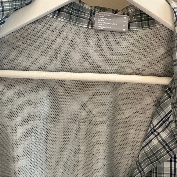 Mens Columbia Size M Insect Blocker Shield Repellent Plaid Button Down Shirt - Picture 6 of 7